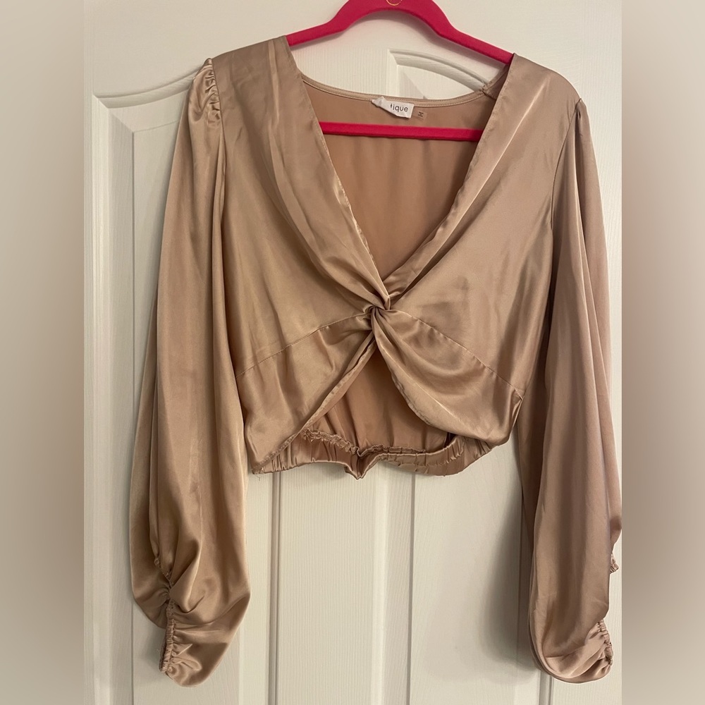 Satin crop top